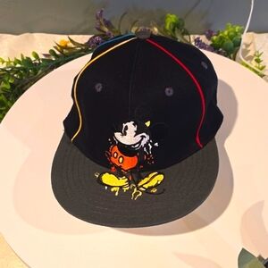 Disney Splitter Paint Mickey Fitted Adult Cap Hat - USED [ Read Details ]